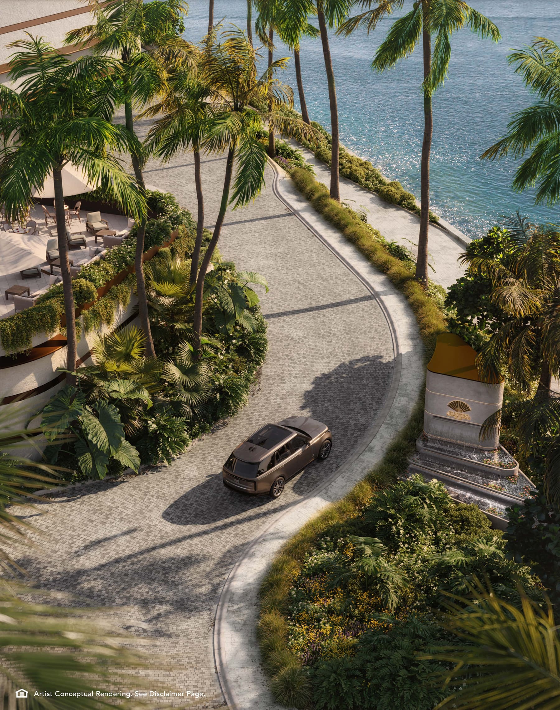 Waterfront arrival, alternate view