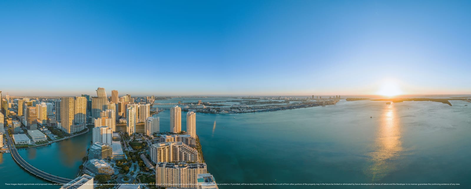 Floor 53 sunrise view, South Tower residence