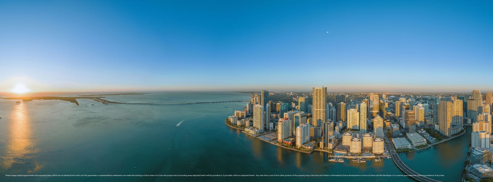 Floor 63 sunrise view, South Tower residence