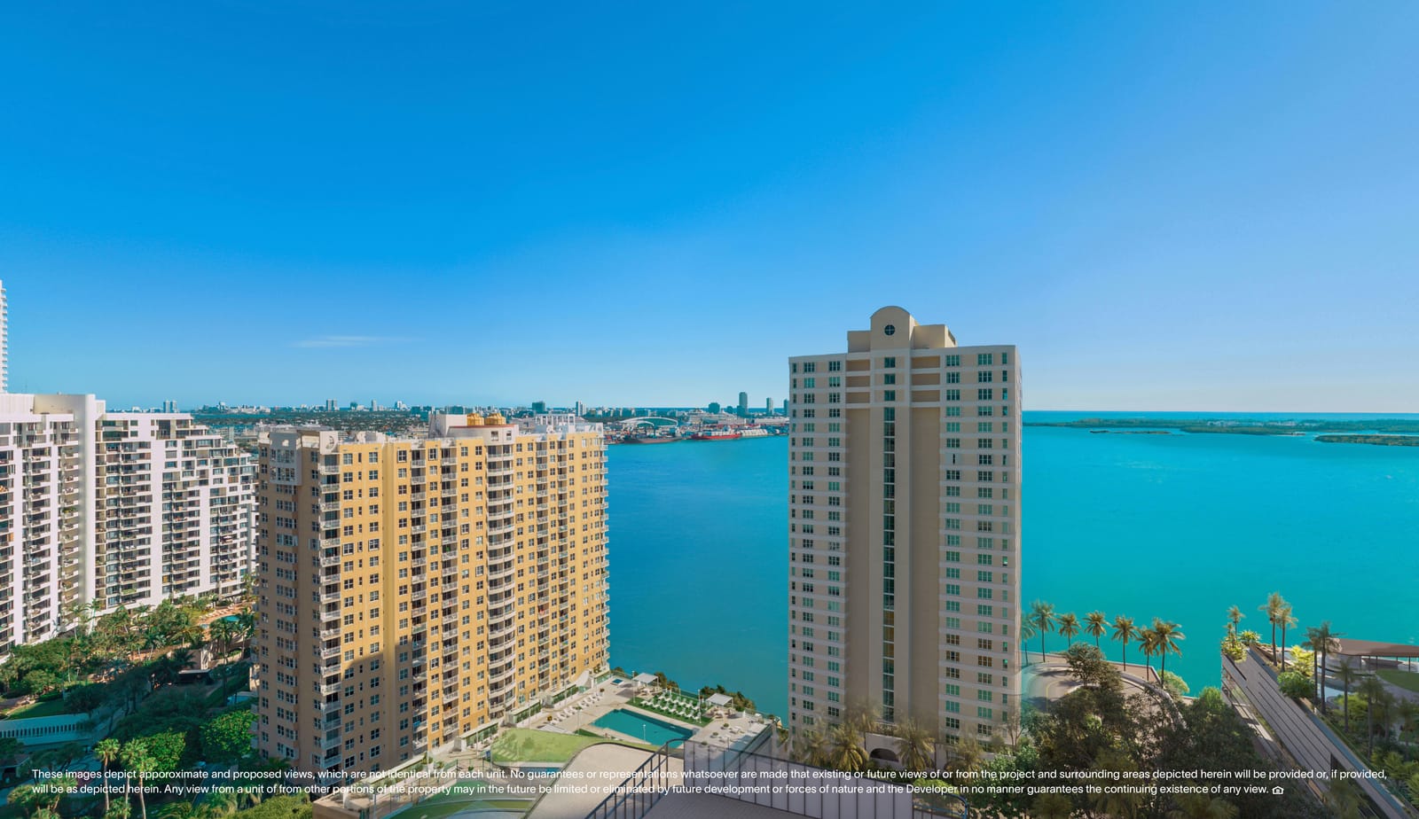Floor 19 day view, North Tower Private Residence