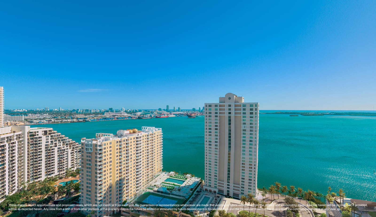Floor 22 day view, North Tower Private Residence